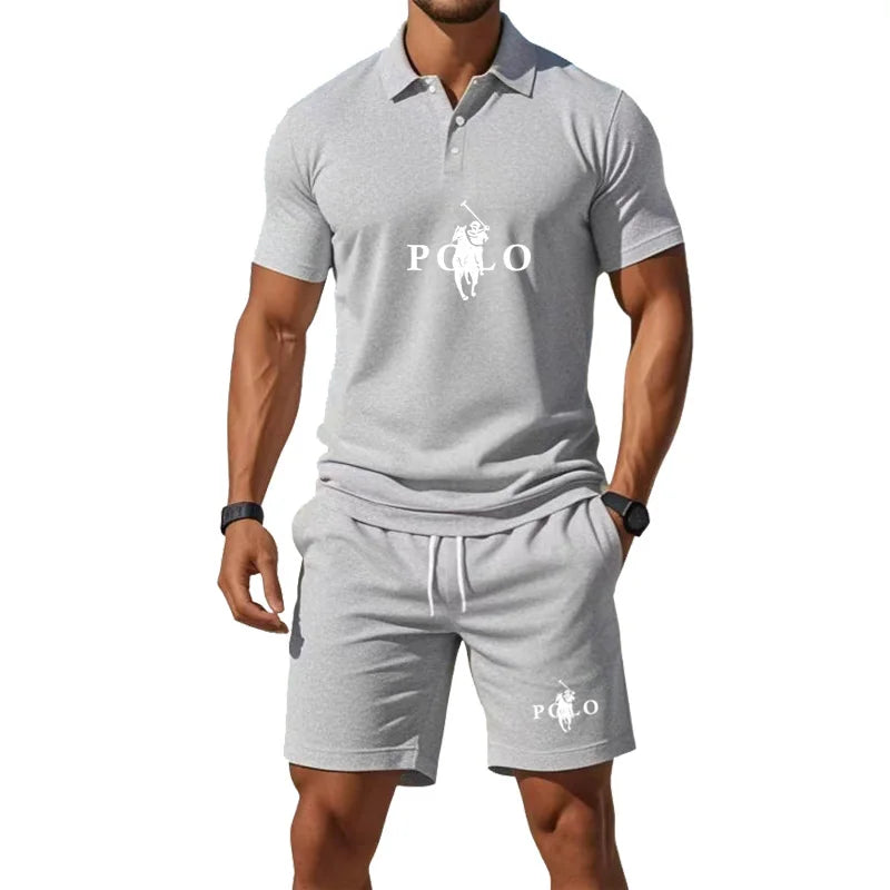 Conor – Sports Set with Half-Zip Polo and Shorts