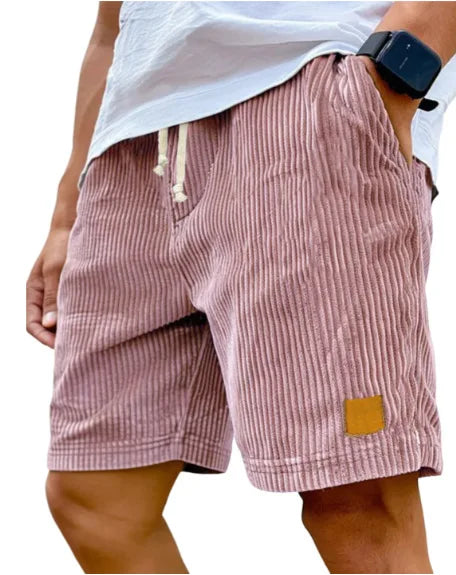 Matěj – Corduroy Shorts with Ribbed Texture