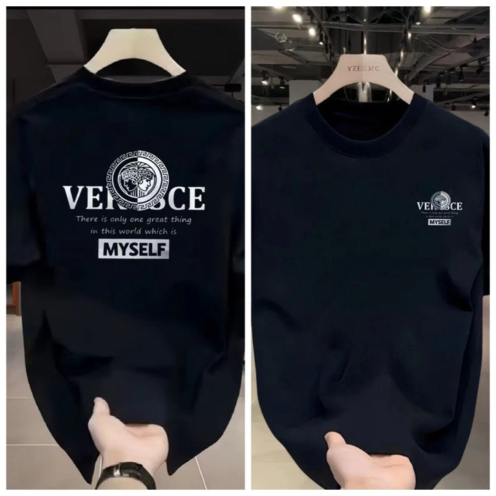Vinnie – Medallion Graphic Print T-Shirt