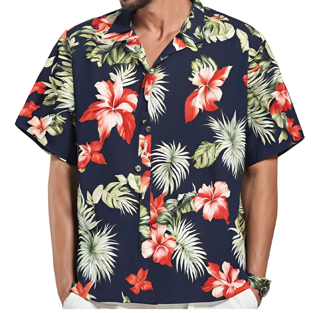 Lukáš – Hawaiian Floral Summer Shirt