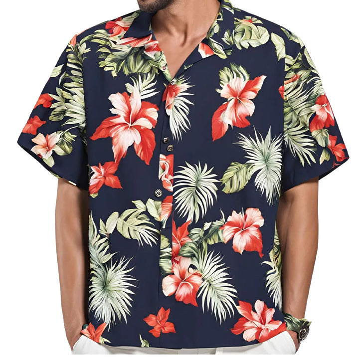 Lukáš – Hawaiian Floral Summer Shirt