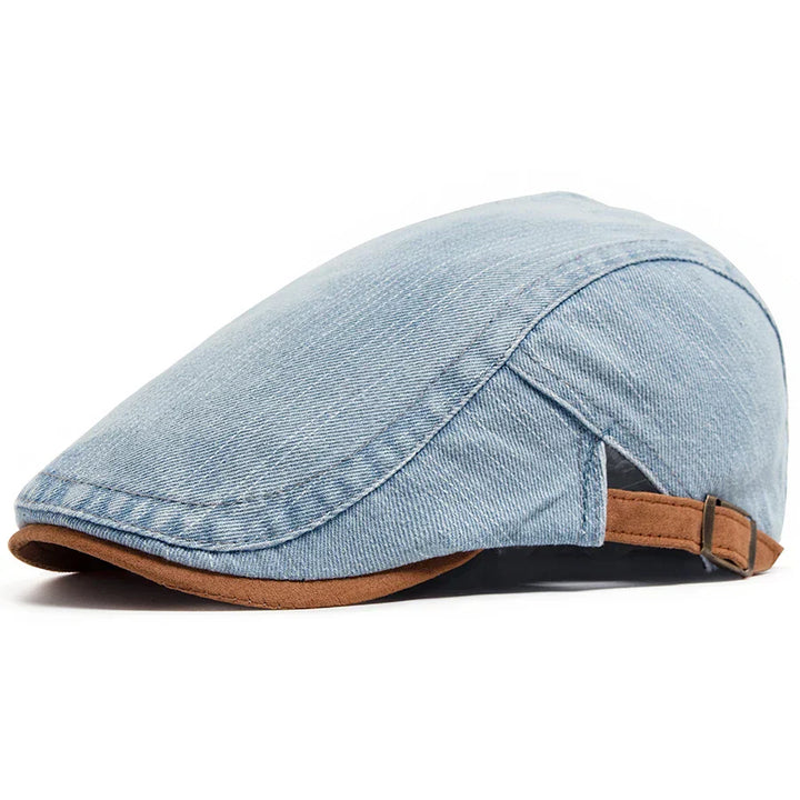 Petr – Premium Denim Flat Cap
