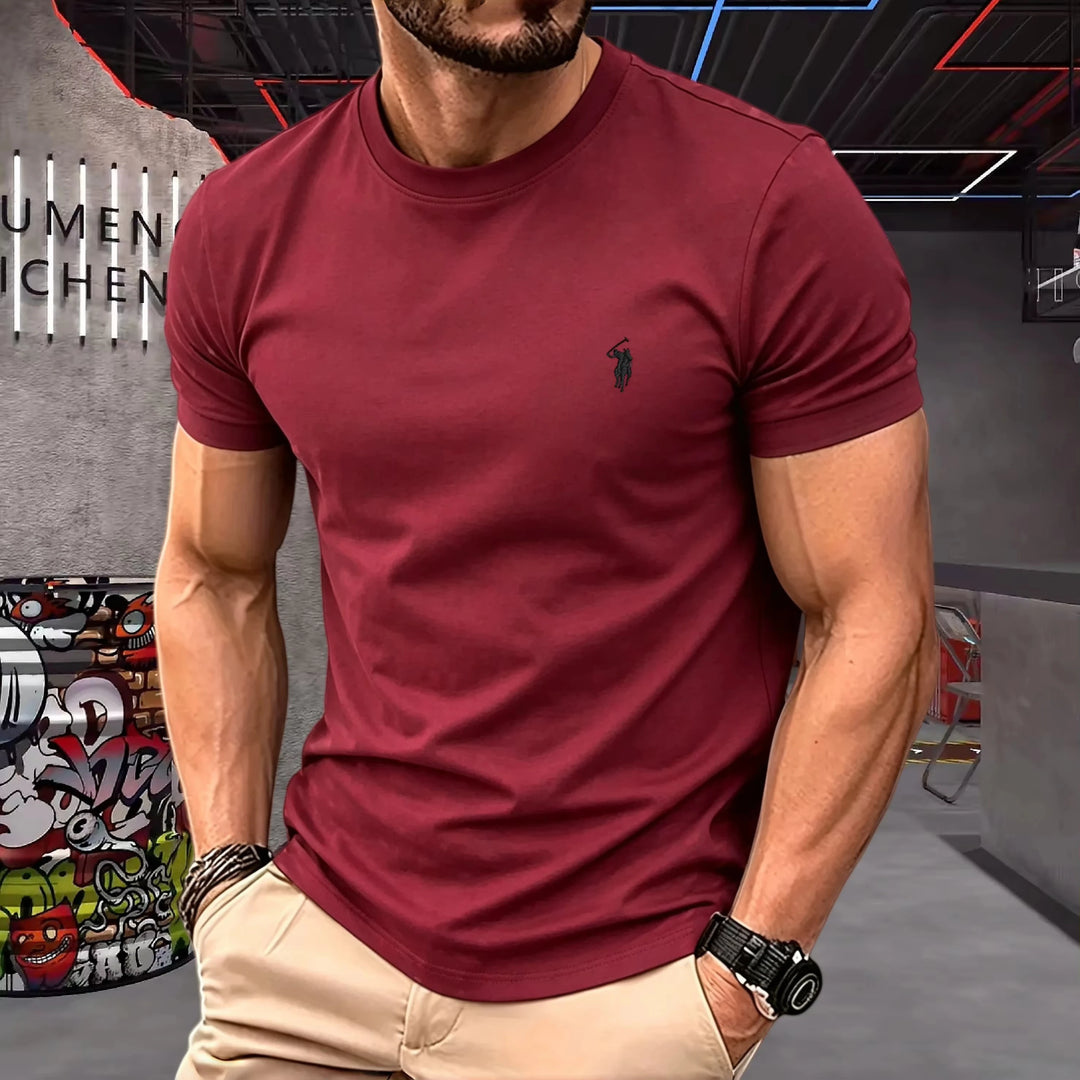Lukáš – 100% Cotton Round-Neck T-Shirt