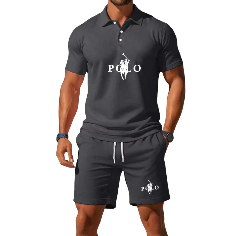 Conor – Sports Set with Half-Zip Polo and Shorts