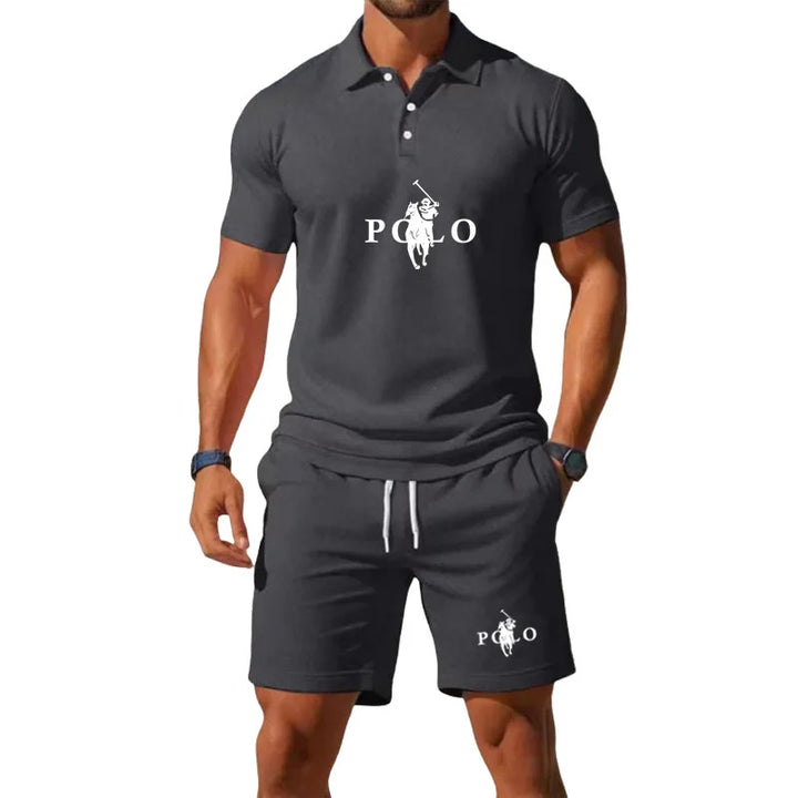 Conor – Sports Set with Half-Zip Polo and Shorts