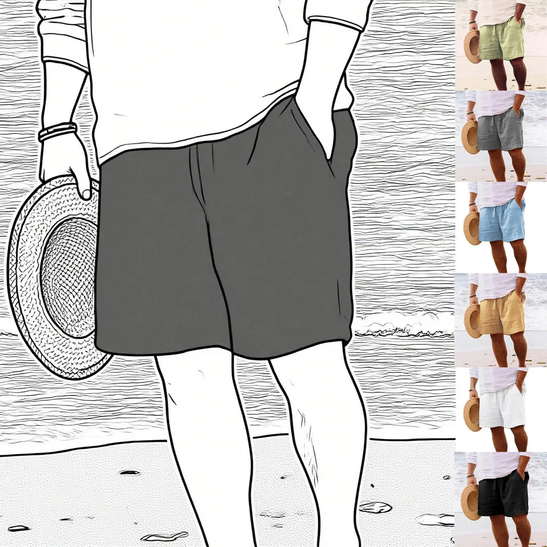 Fionn – Cotton-Linen Summer Shorts