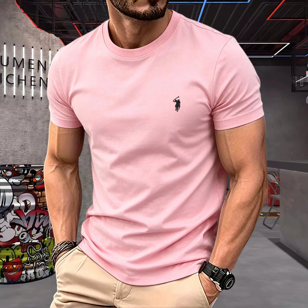 Lukáš – 100% Cotton Round-Neck T-Shirt
