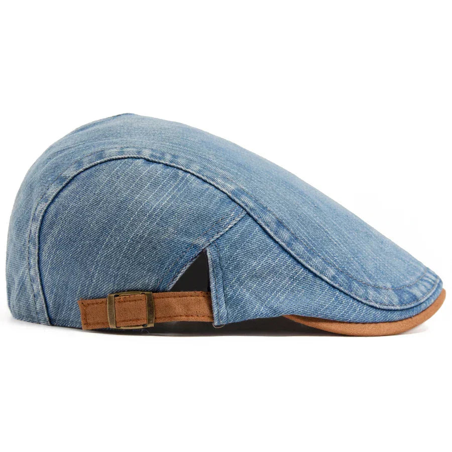 Petr – Premium Denim Flat Cap