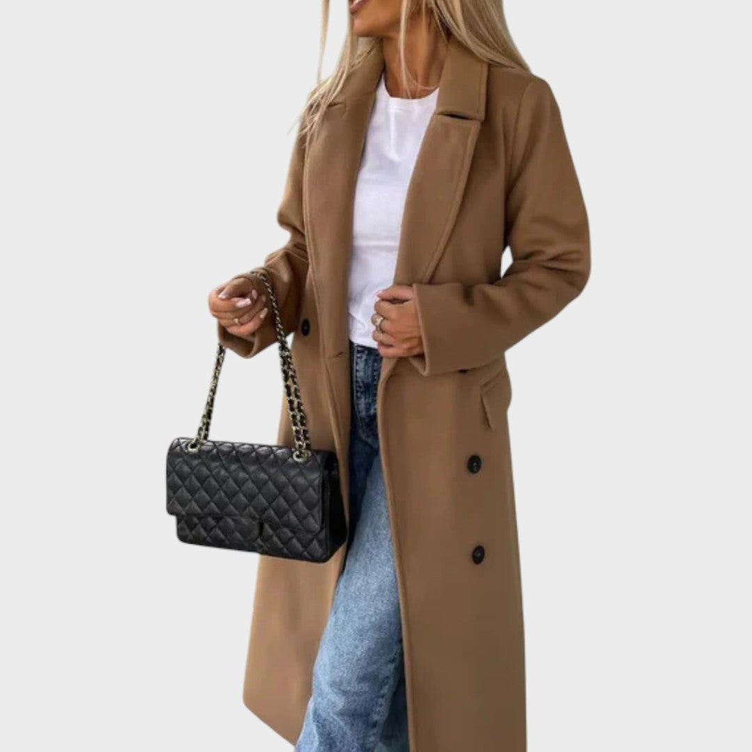 Anna – Double-Breasted Belted Coat