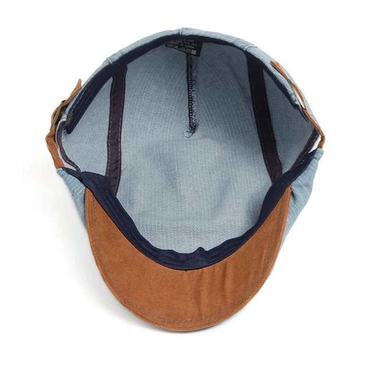 Petr – Premium Denim Flat Cap