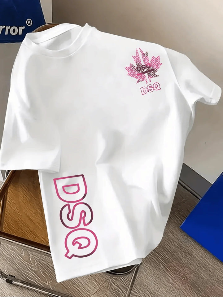 Ciarán – T-Shirt with Colourful Graphic Print