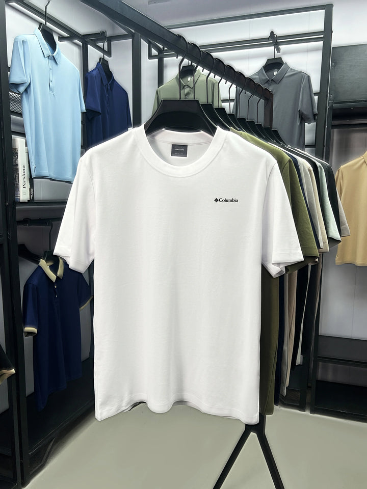 Eoghan – Crew-Neck T-Shirt with Embroidered Detail