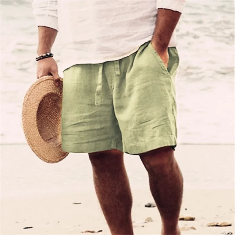 Fionn – Cotton-Linen Summer Shorts