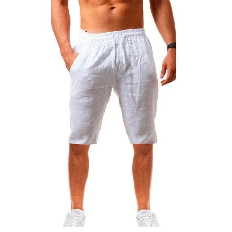 Petr – Cotton-Linen Shorts with a Comfortable Length