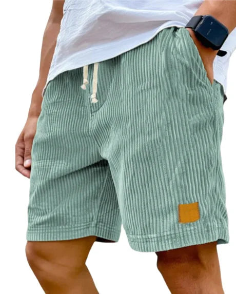 Matěj – Corduroy Shorts with Ribbed Texture