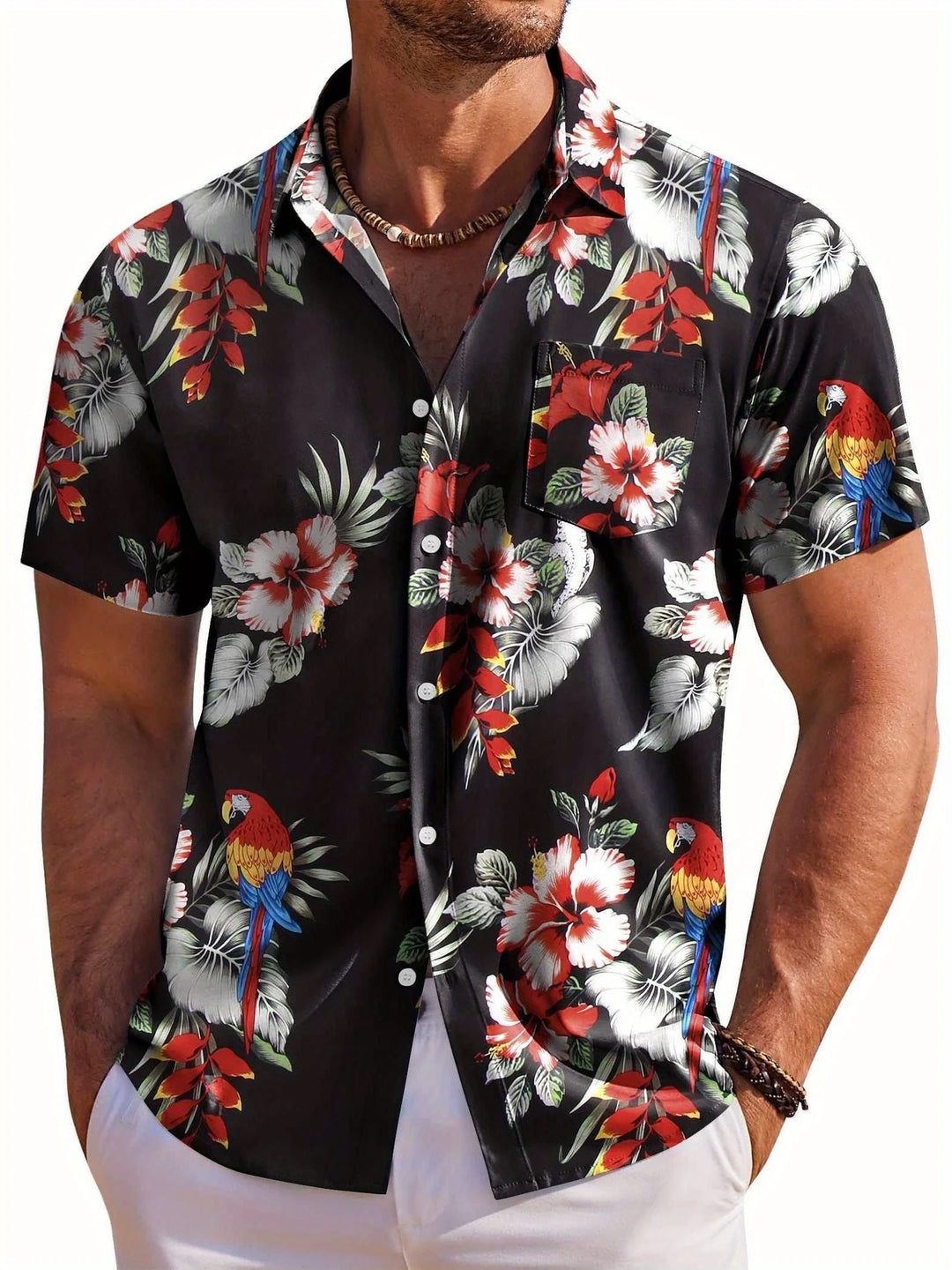 Lukáš – Hawaiian Floral Summer Shirt