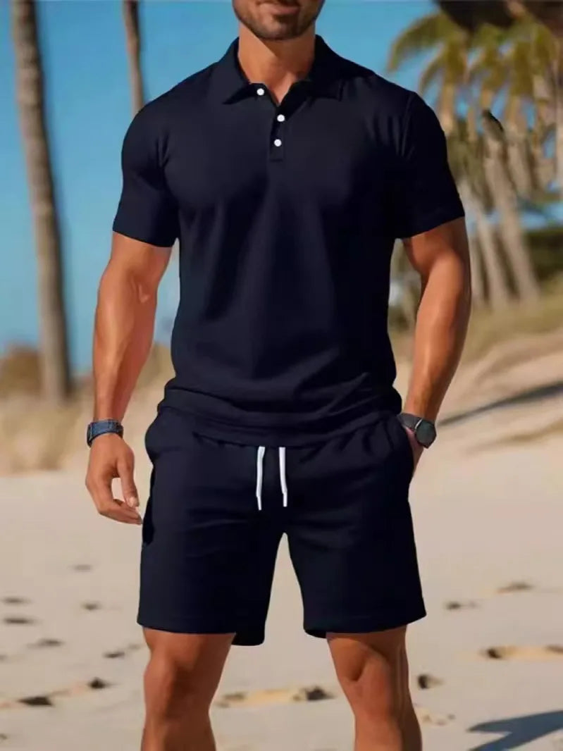 Patrik – Polo Shirt and Mesh Shorts Set