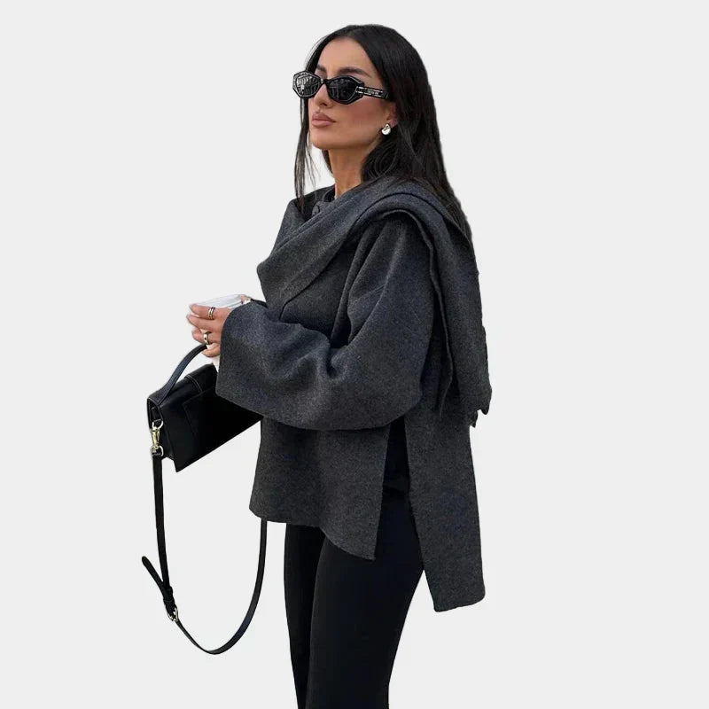 Elena – Elegant Fluffy Puffer Coat
