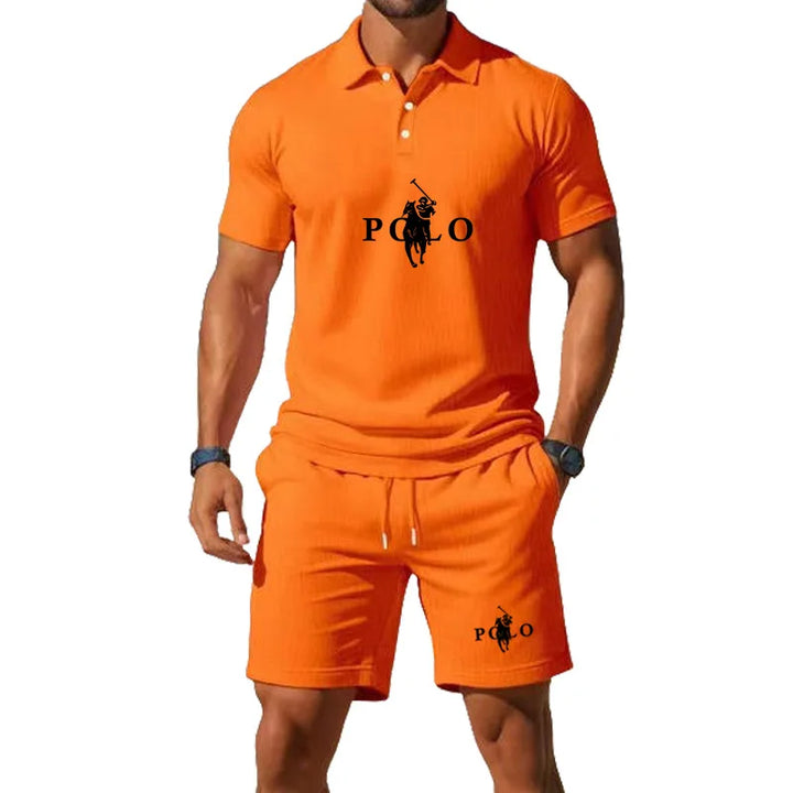 Conor – Sports Set with Half-Zip Polo and Shorts
