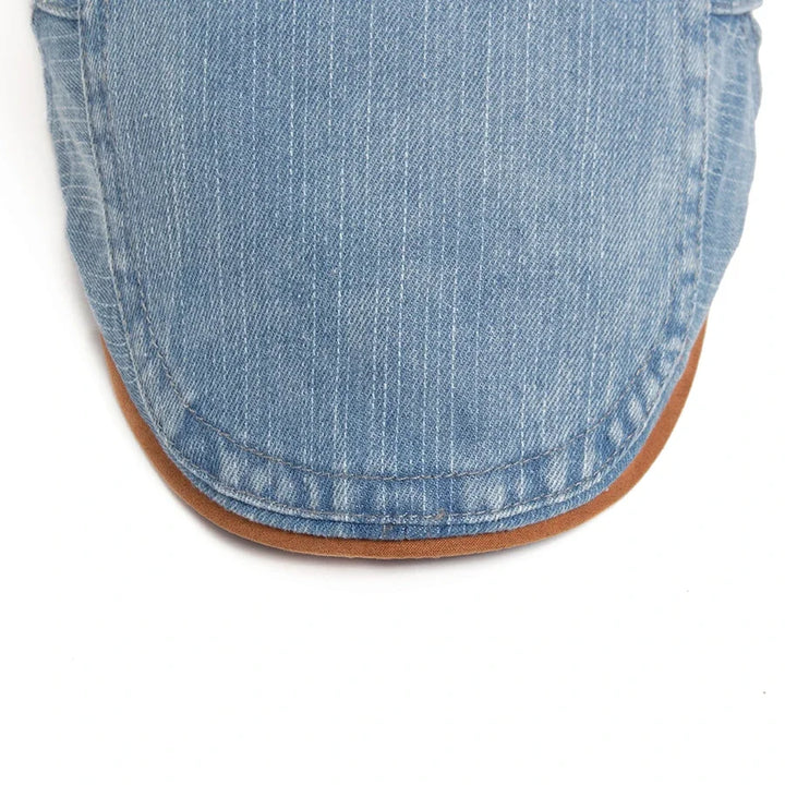 Petr – Premium Denim Flat Cap