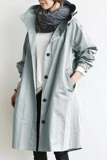 Mirna – Elegant Waterproof Trench Coat