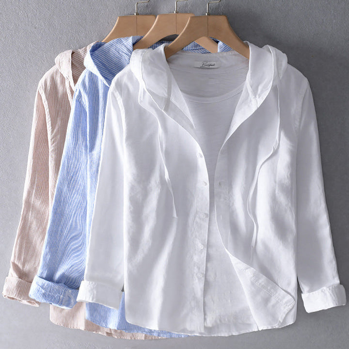 Ciara – Cotton Hooded Blouse