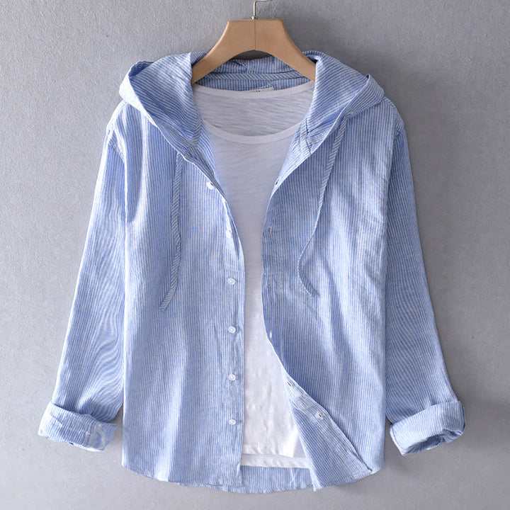 Ciara – Cotton Hooded Blouse