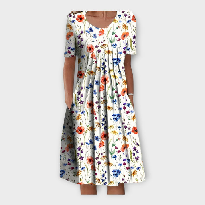 Méabh – Floral Short-Sleeve Dress