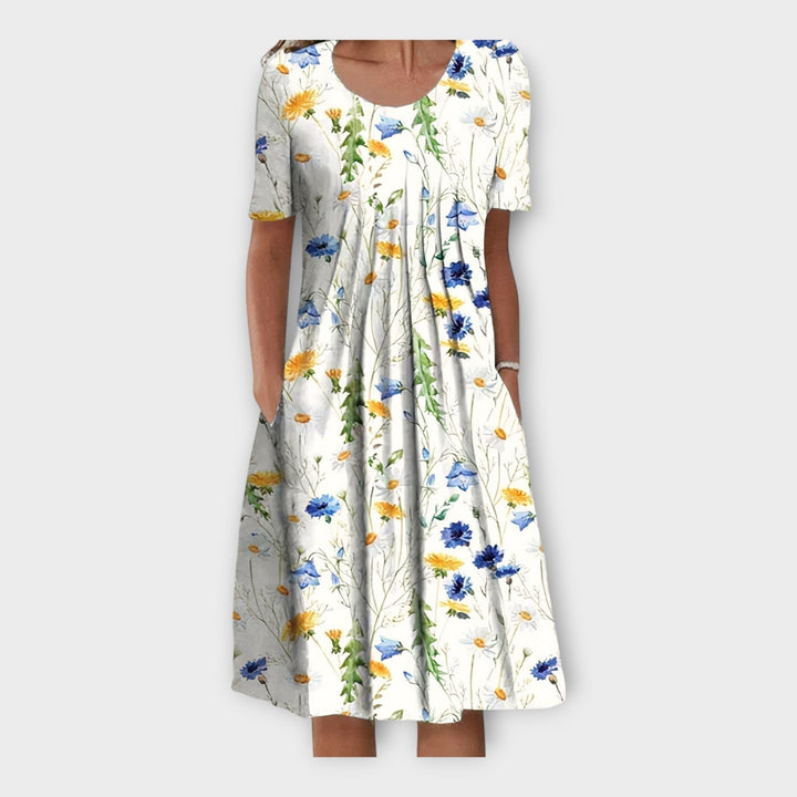 Méabh – Floral Short-Sleeve Dress