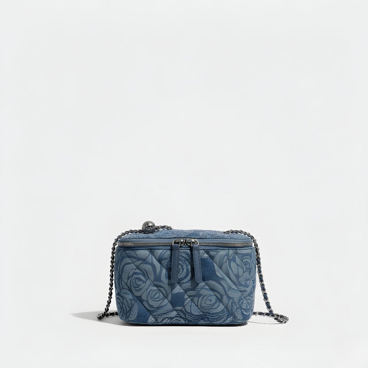 Fashionable Floral Denim Bag