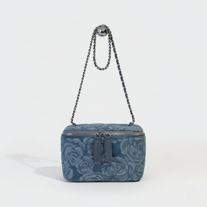 Fashionable Floral Denim Bag