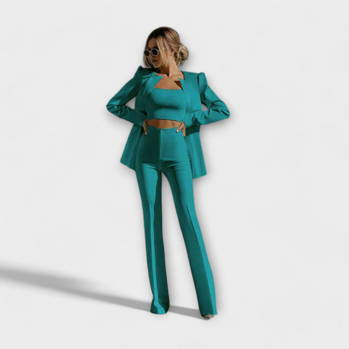 Aoife – Elegant 3-Piece Set (Blazer, Top, Trousers)