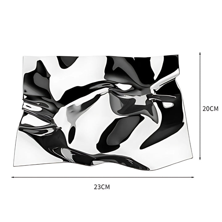 Stainless Steel Wavy Decorative Tray – Glossy