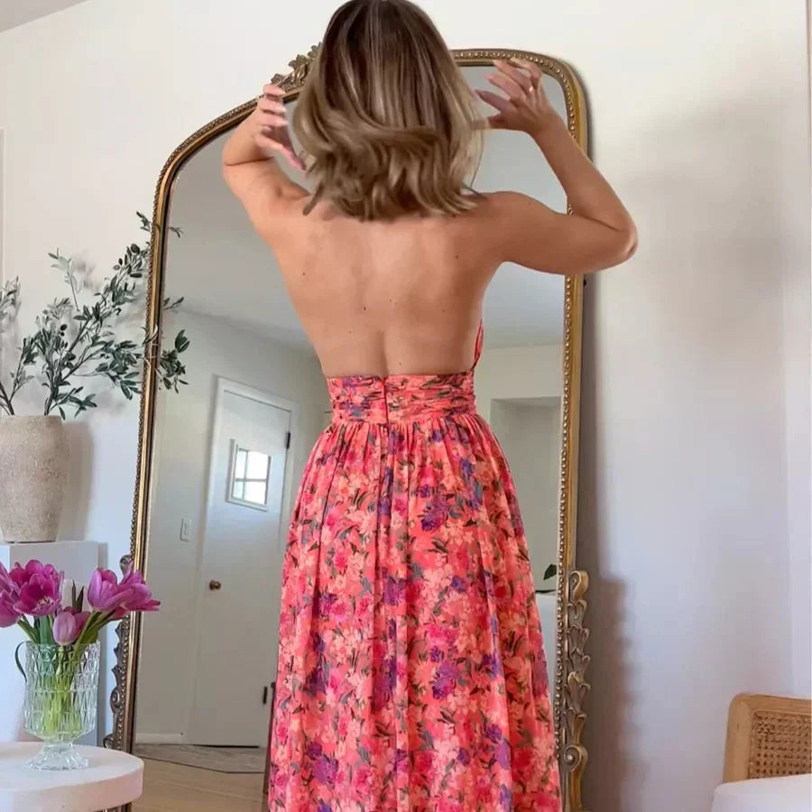 Aoife – Maxi Dress with Open Back