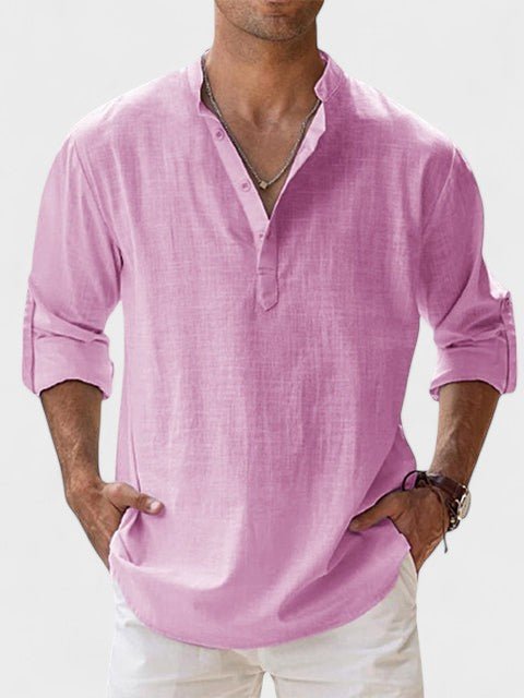 Aiden – Men's Long-Sleeve Linen Shirt