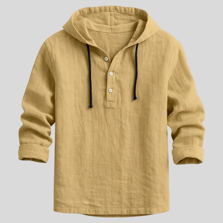 Samuel – Henley Hooded Top