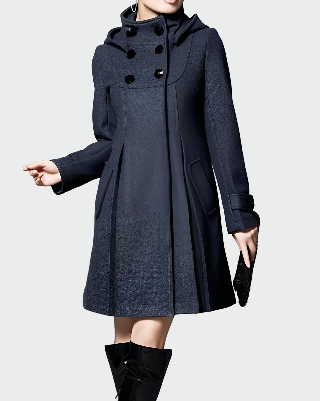 Niamh – Coat with Hood and Collar