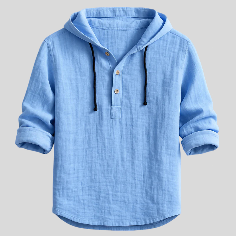 Samuel – Henley Hooded Top