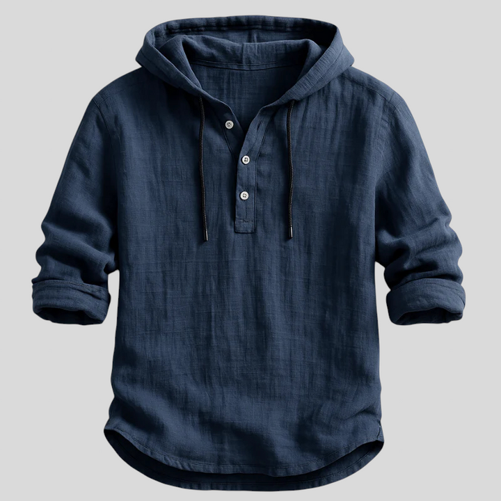 Samuel – Henley Hooded Top