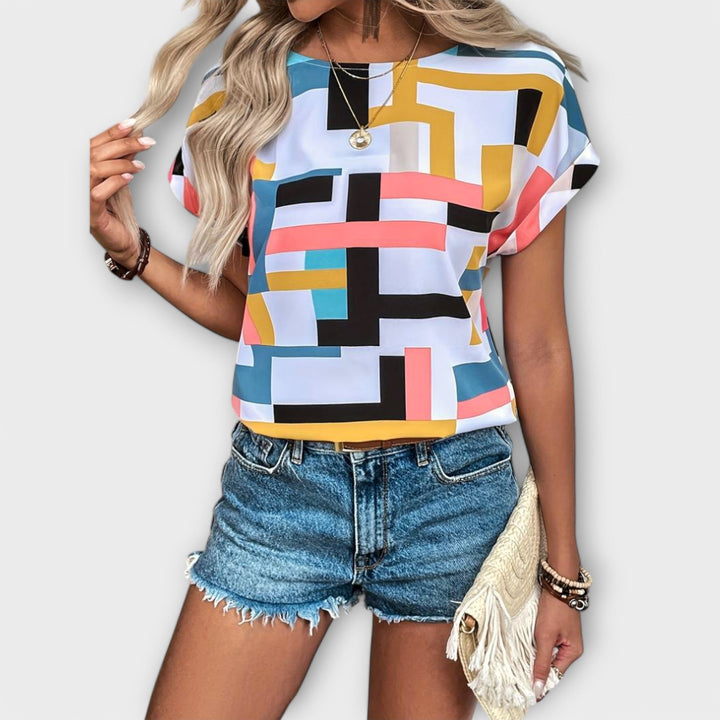 Marijeta – Colourful Urban-Style Blouse