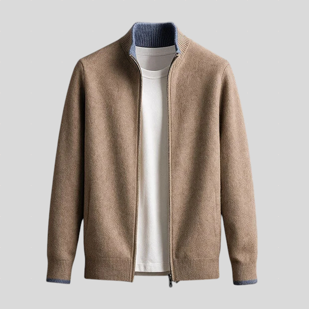 Zoran – Knitted Jacket with Snap Fastening
