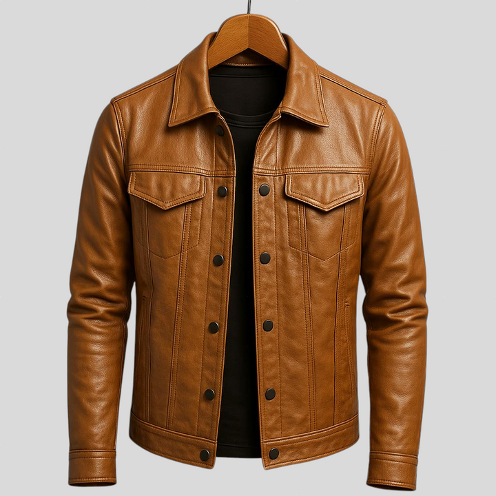 Odhrán – Premium Moto-Style Leather Jacket
