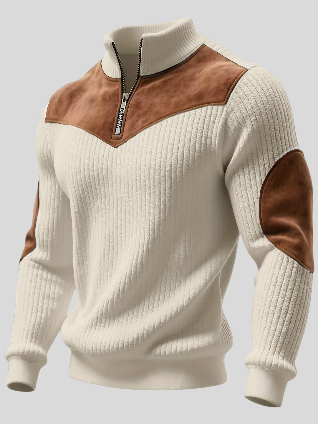 Cormac – Casual Half-Zip Knit Sweater