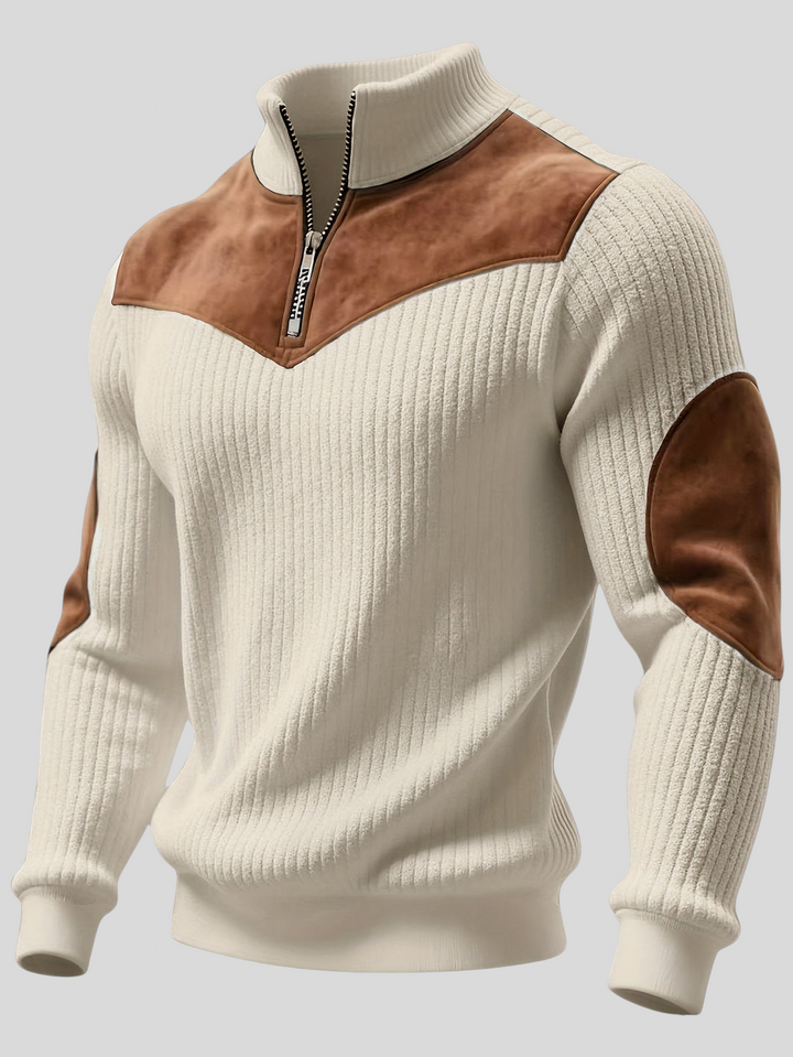 Cormac – Casual Half-Zip Knit Sweater