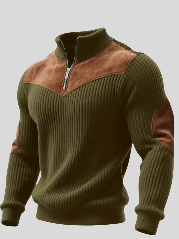 Cormac – Casual Half-Zip Knit Sweater