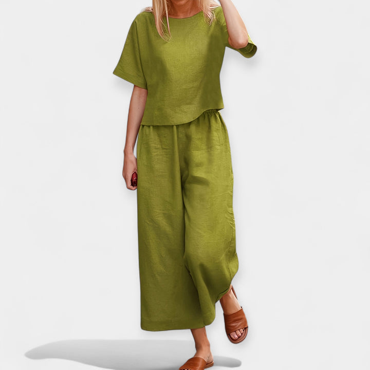 Órla – Airy Short-Sleeve Trouser Set