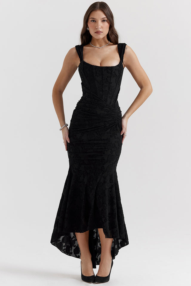 Aoibhe – Fitted Dress with Textured Pattern