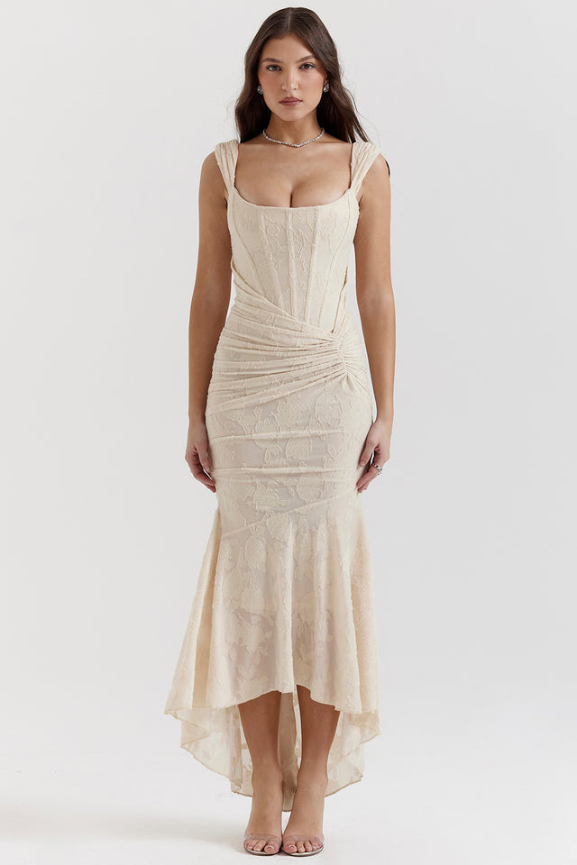 Aoibhe – Fitted Dress with Textured Pattern