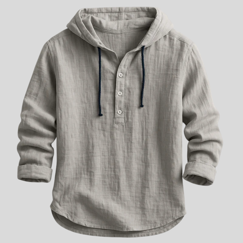 Samuel – Henley Hooded Top