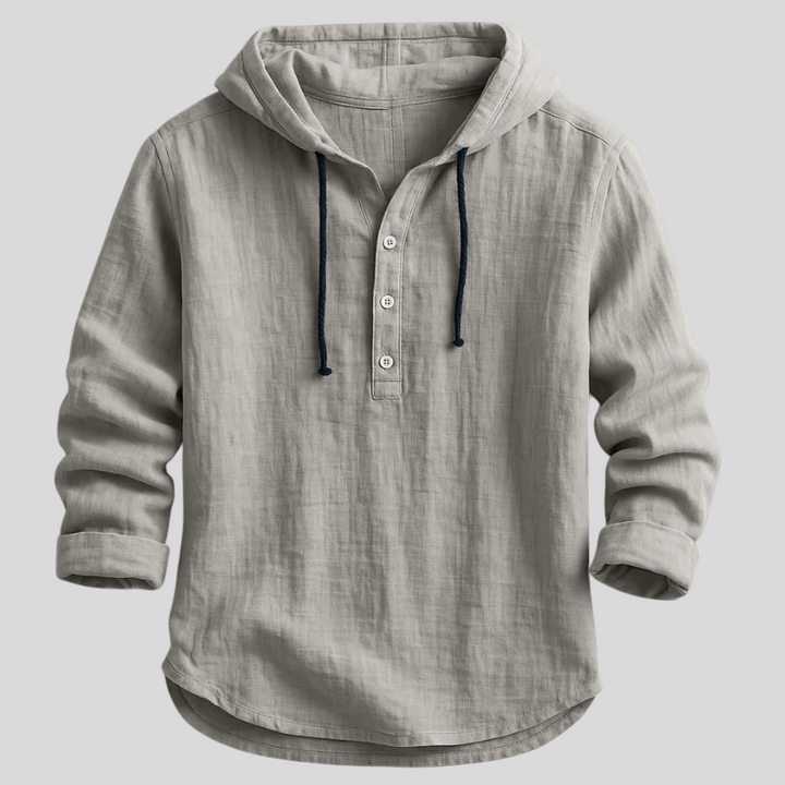 Samuel – Henley Hooded Top